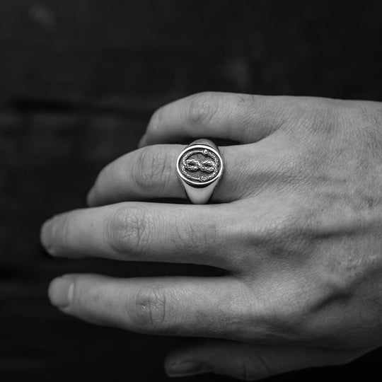 The Silver Ouroboros Ring Default Category