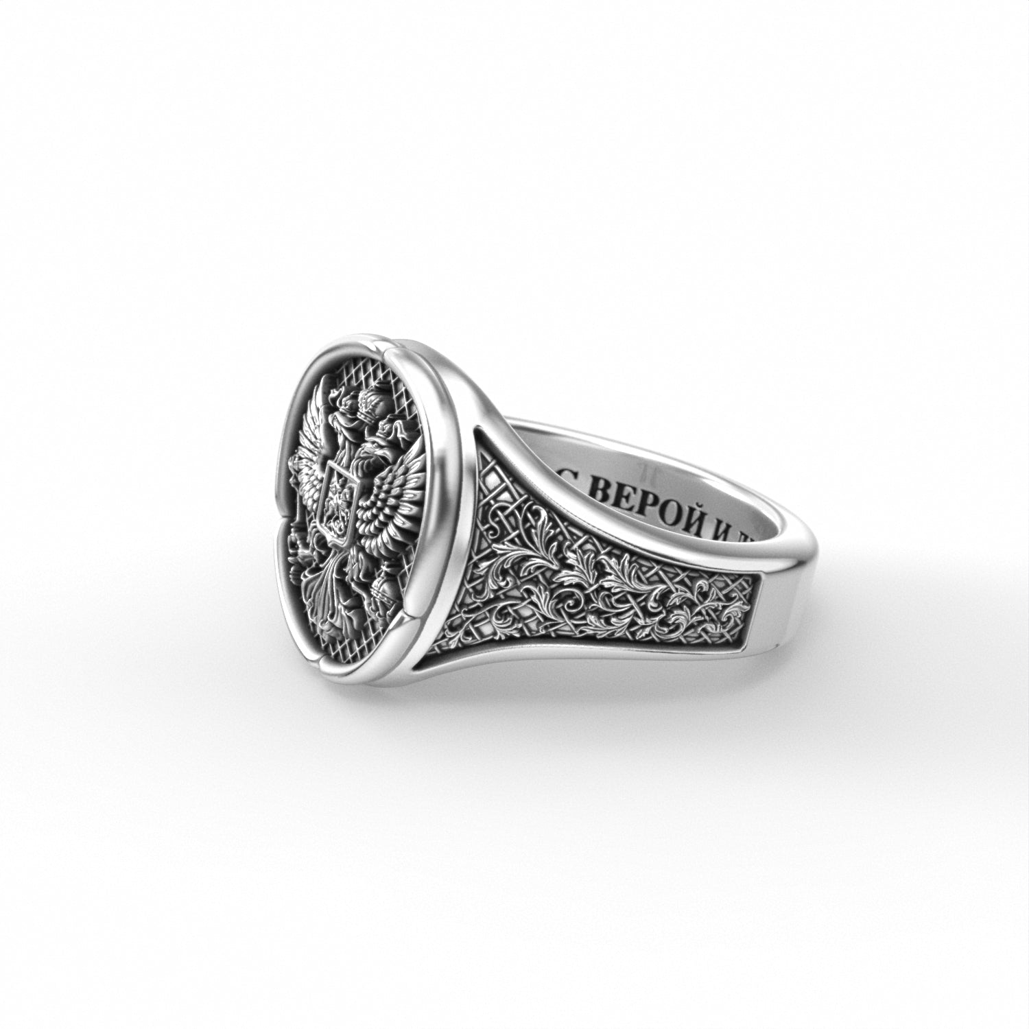 Russian Eagle Ring | Sterling Silver signet | Howlet Russian Eagle Ring | Sterling Silver signet | Howlet