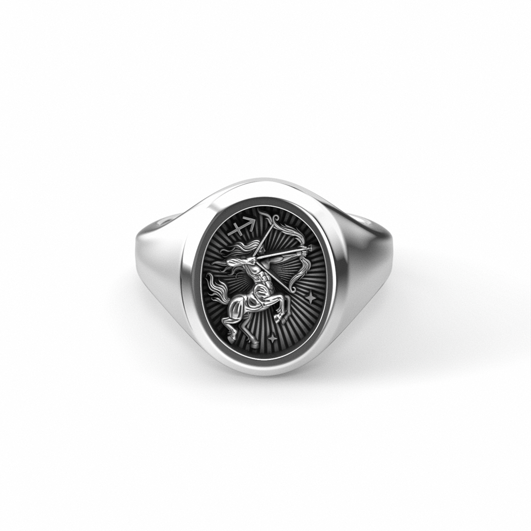Sagittarius Horoscope Ring Accessories