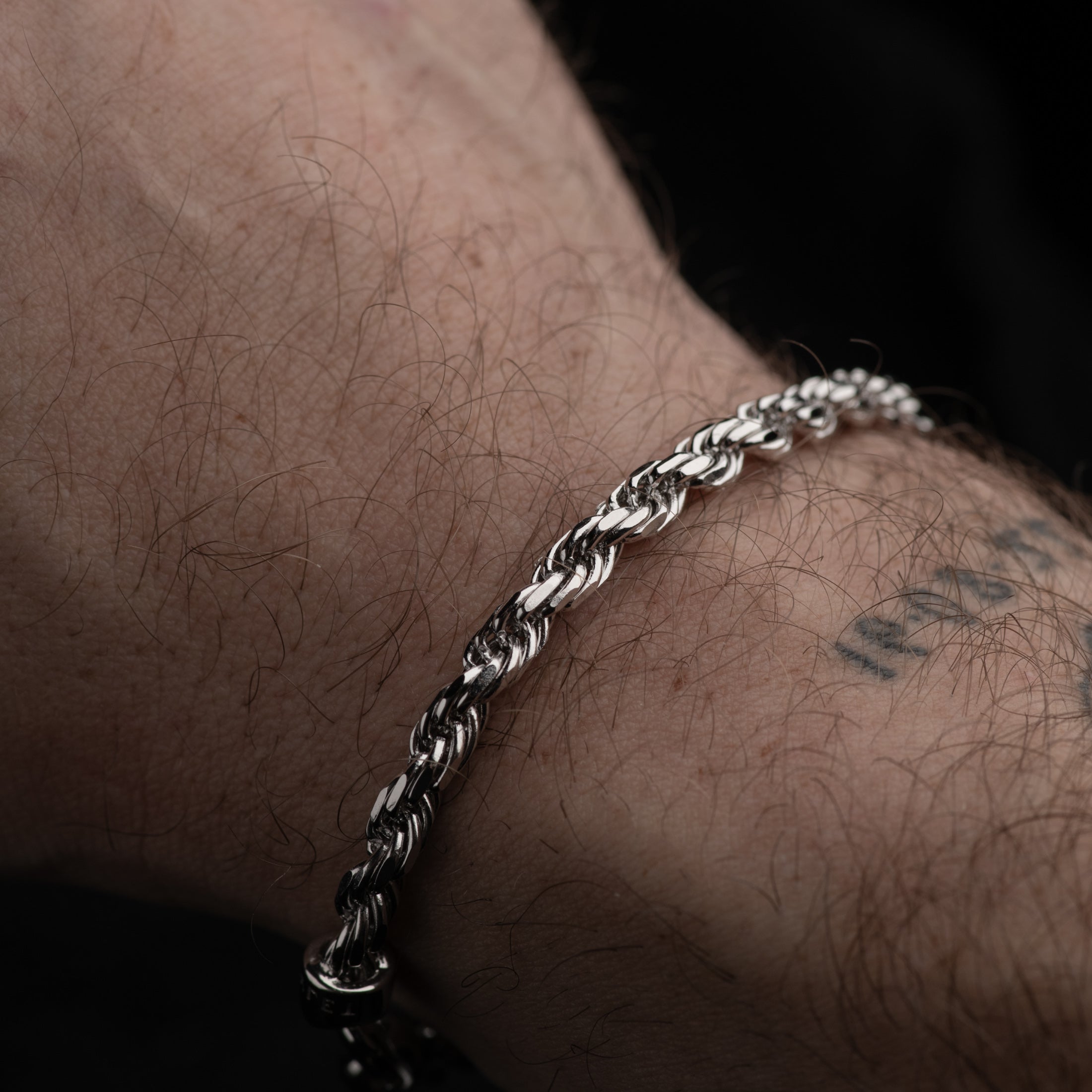 The 5mm Rope Chain Bracelet | 925 Sterling Silver | Howlet