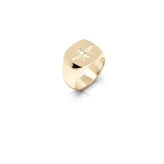 The Gold Bee Signet All Rings