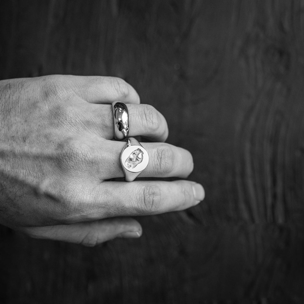 High Domed Signet w/ Stone All Rings
