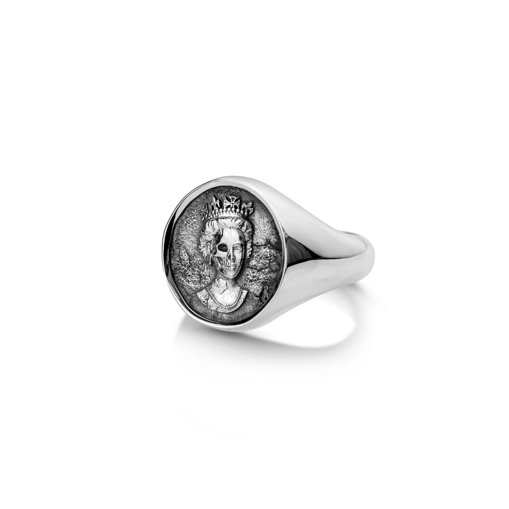 Nick Potts x CHD Coin Silver Ring - Crooked Howlet Designs