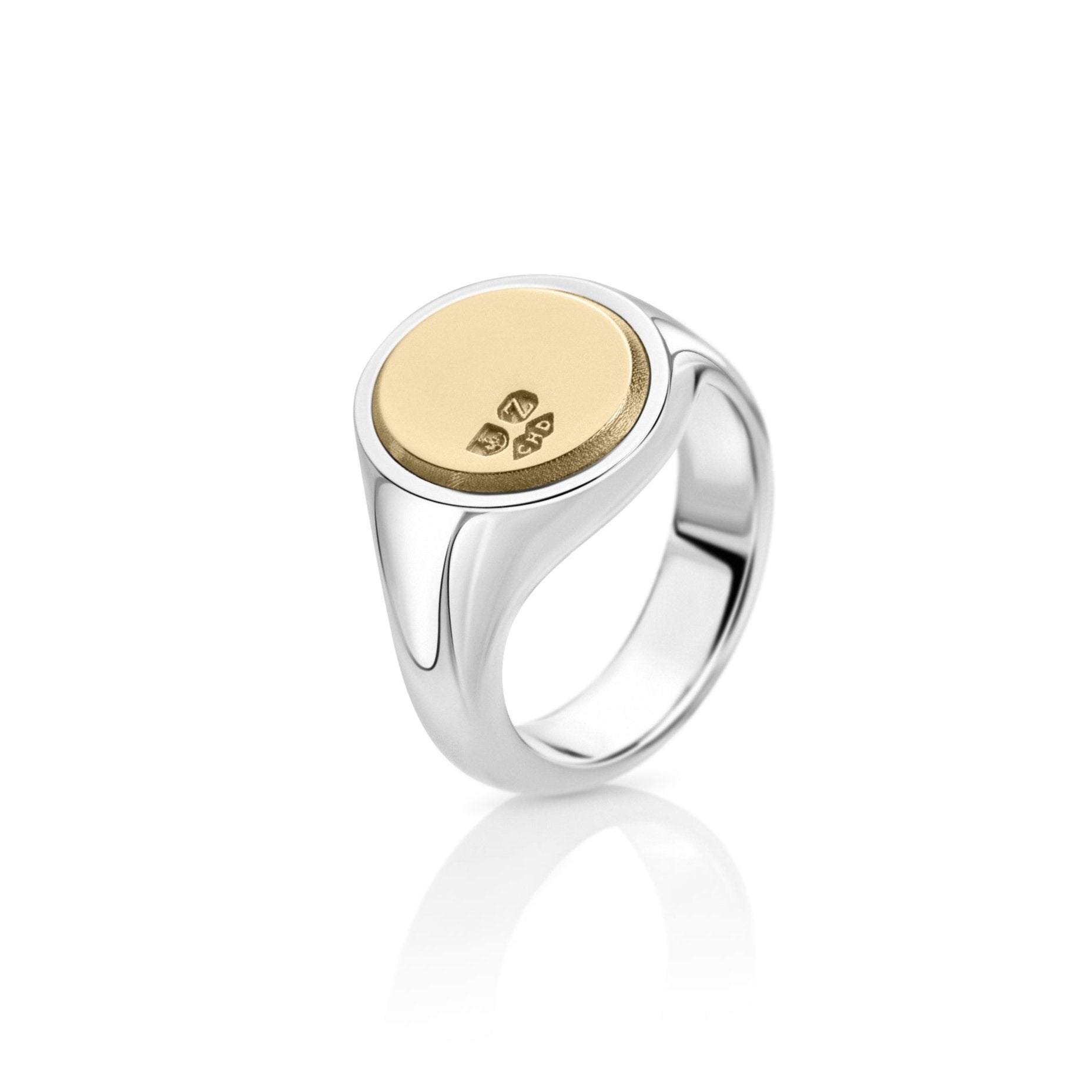 Pinky Piece 00 | Sterling Silver & 9ct Gold Signet | Howlet Pinky Piece 00 | Sterling Silver & 9ct Gold Signet | Howlet