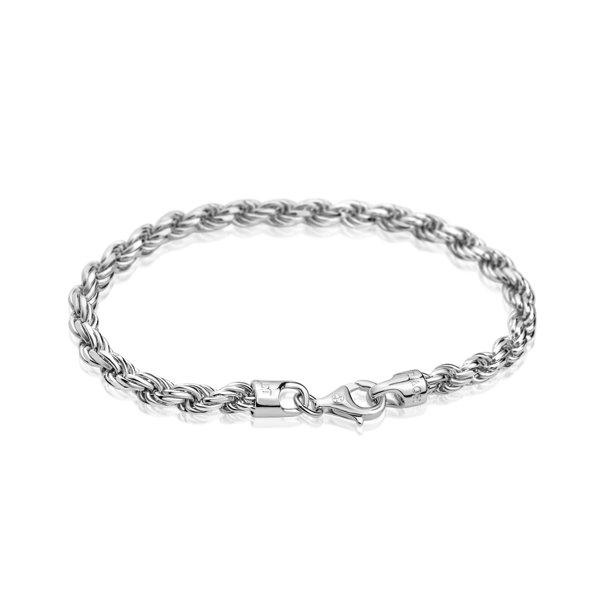 The 5mm Rope Chain Bracelet | 925 Sterling Silver | Howlet