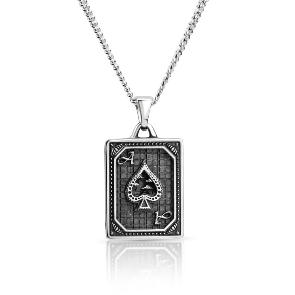 The Ace Of Spades Pendant - Crooked Howlet Designs
