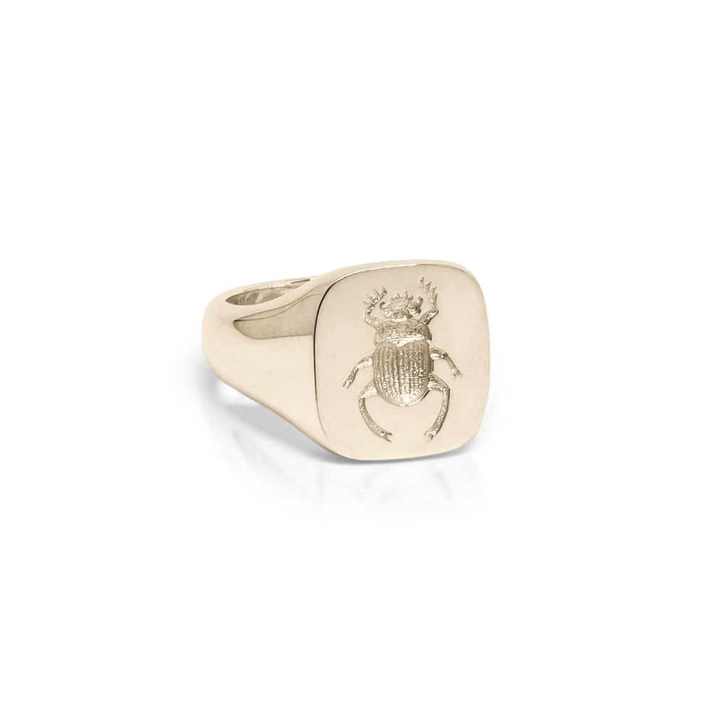 THE GOLD CUSHION SCARAB - Crooked Howlet Designs