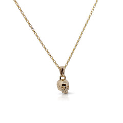 Gold hot sale skull pendant