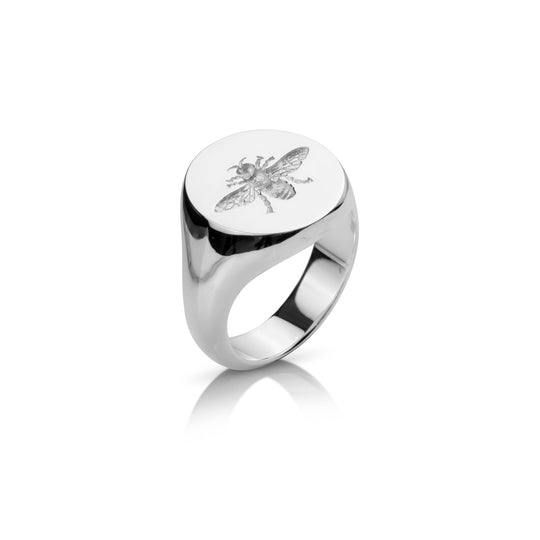 THE OVAL BEE SIGNET - Crooked Howlet Designs