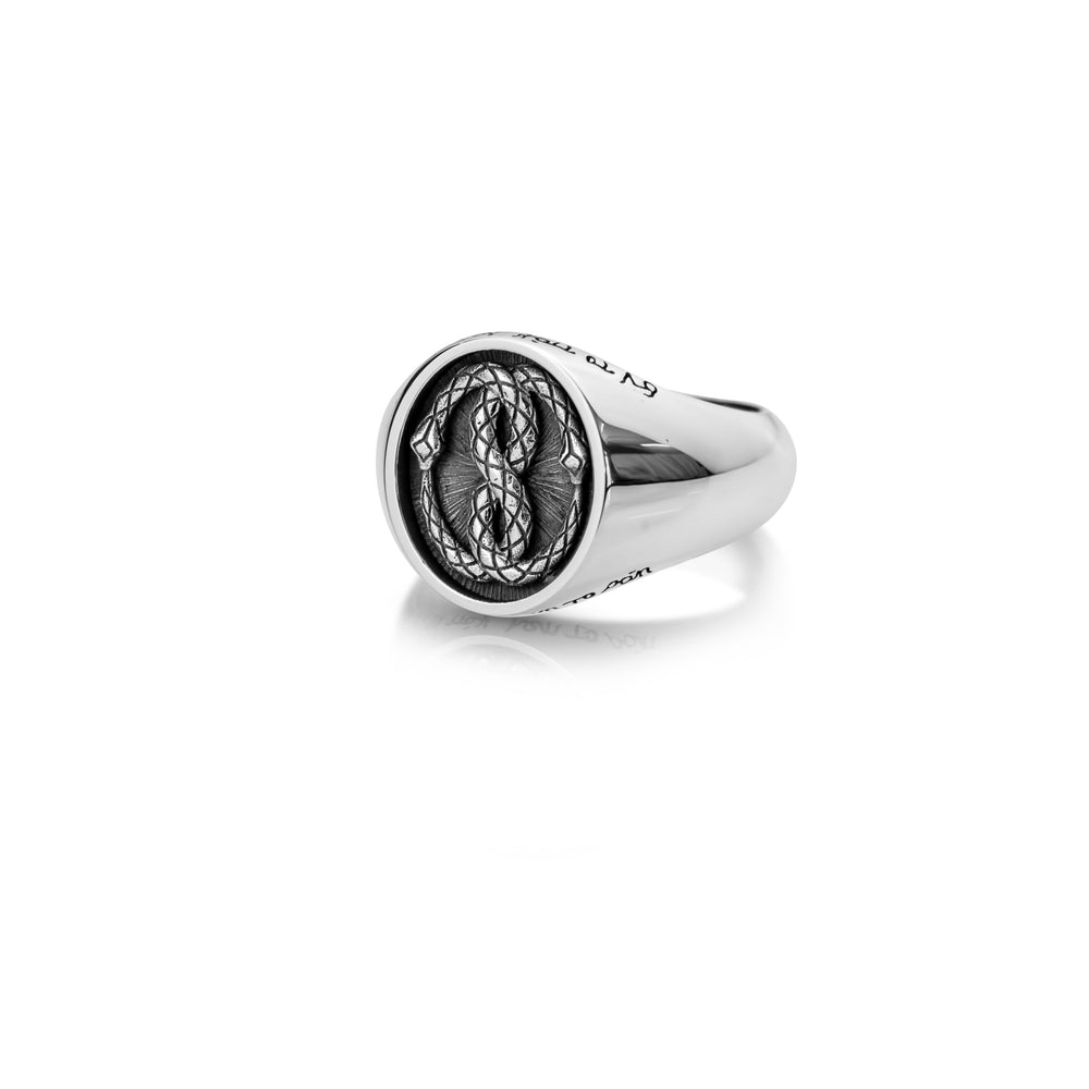 The Silver Ouroboros Ring | IN STOCK Default Category